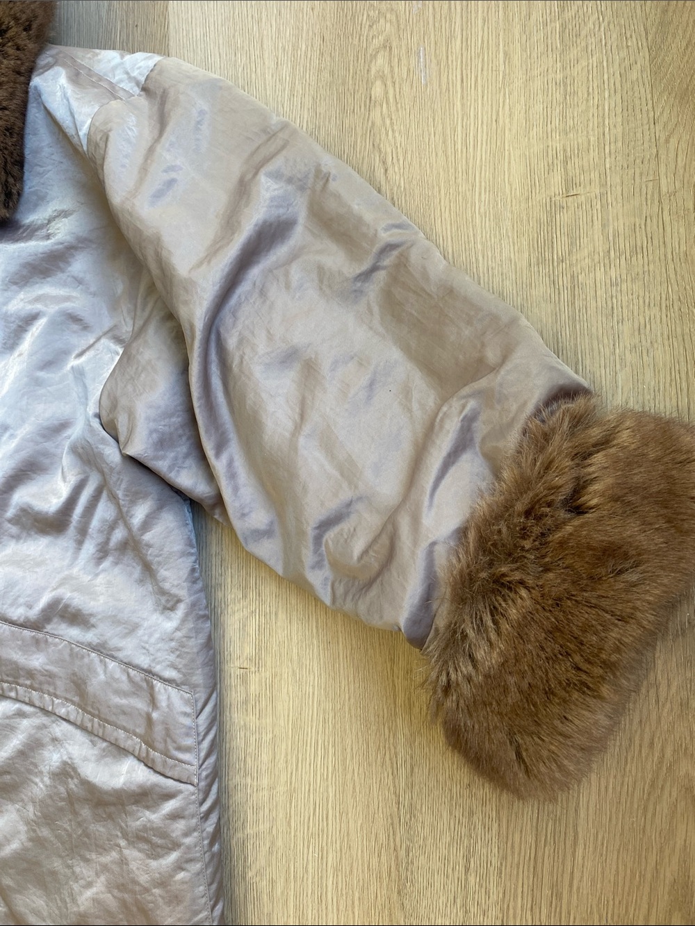 Vintage Linda Lundström La Parka 3-in-1 Coat Heather Grey Taupe Minimalist Small - Picture 5 of 14